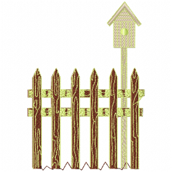 Garden Barriers Embroidery Design 2